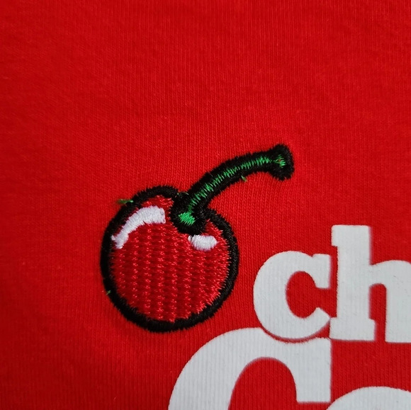 Cherry Coke T Shirt Graphic Tee Shirt Red NWT Juniors Large - Picture 5 of 7